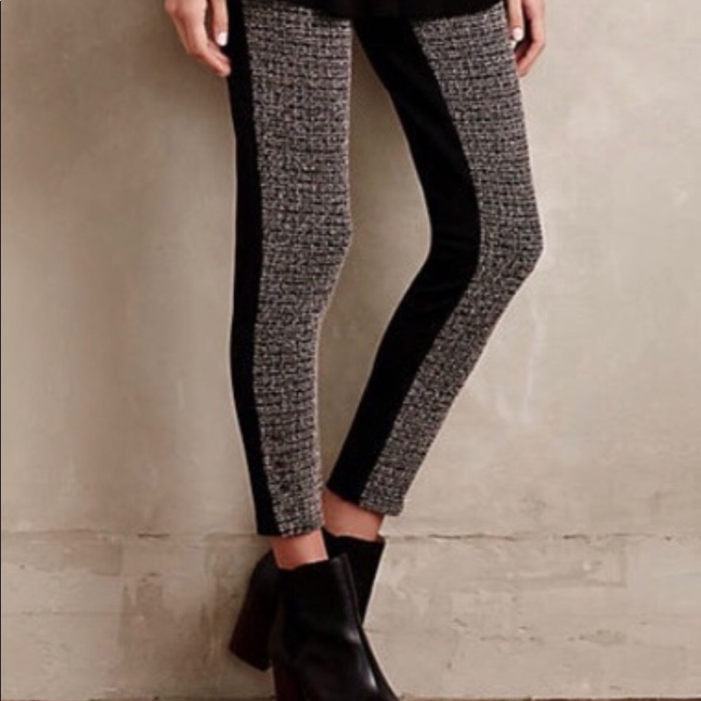 Anthropologie textured leggings